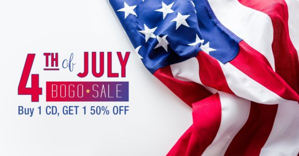 4th of July Sale: Buy 1 Get 1 50% off